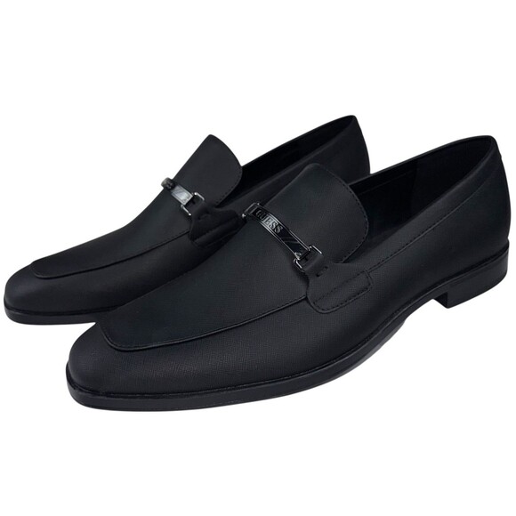 Guess Mens Size 12 Dress Loafer Shoes Slip-On Square Toe Casual Black New main image 6